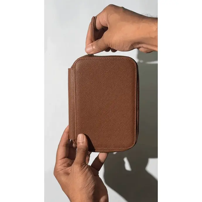 Endless Companion Leather Adjustable Pen Pouch - 5 Pens - Green - Image 3