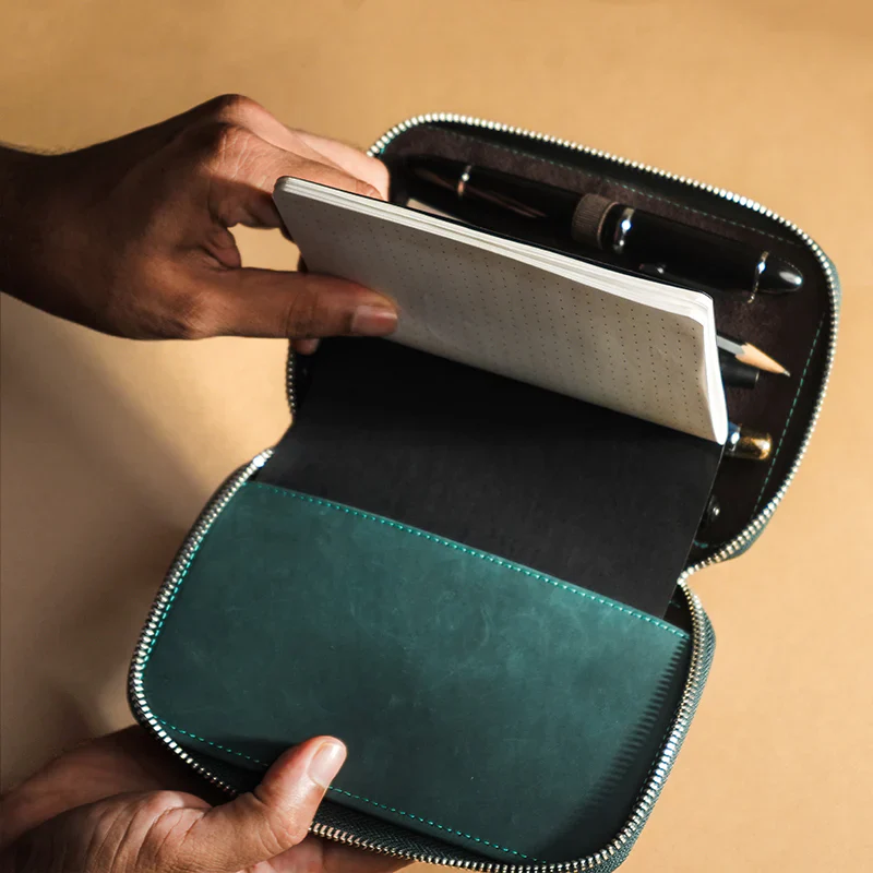 Endless Labs.09 - Companion Adjustable Pen Pouch Canvas - 5 Pens - Midnight Black - Image 7