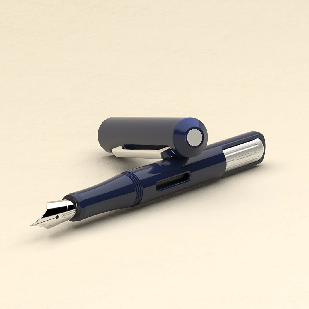Endless Captiva Torque-Filler Fountain Pen - Deep Ocean Chrome - Image 2