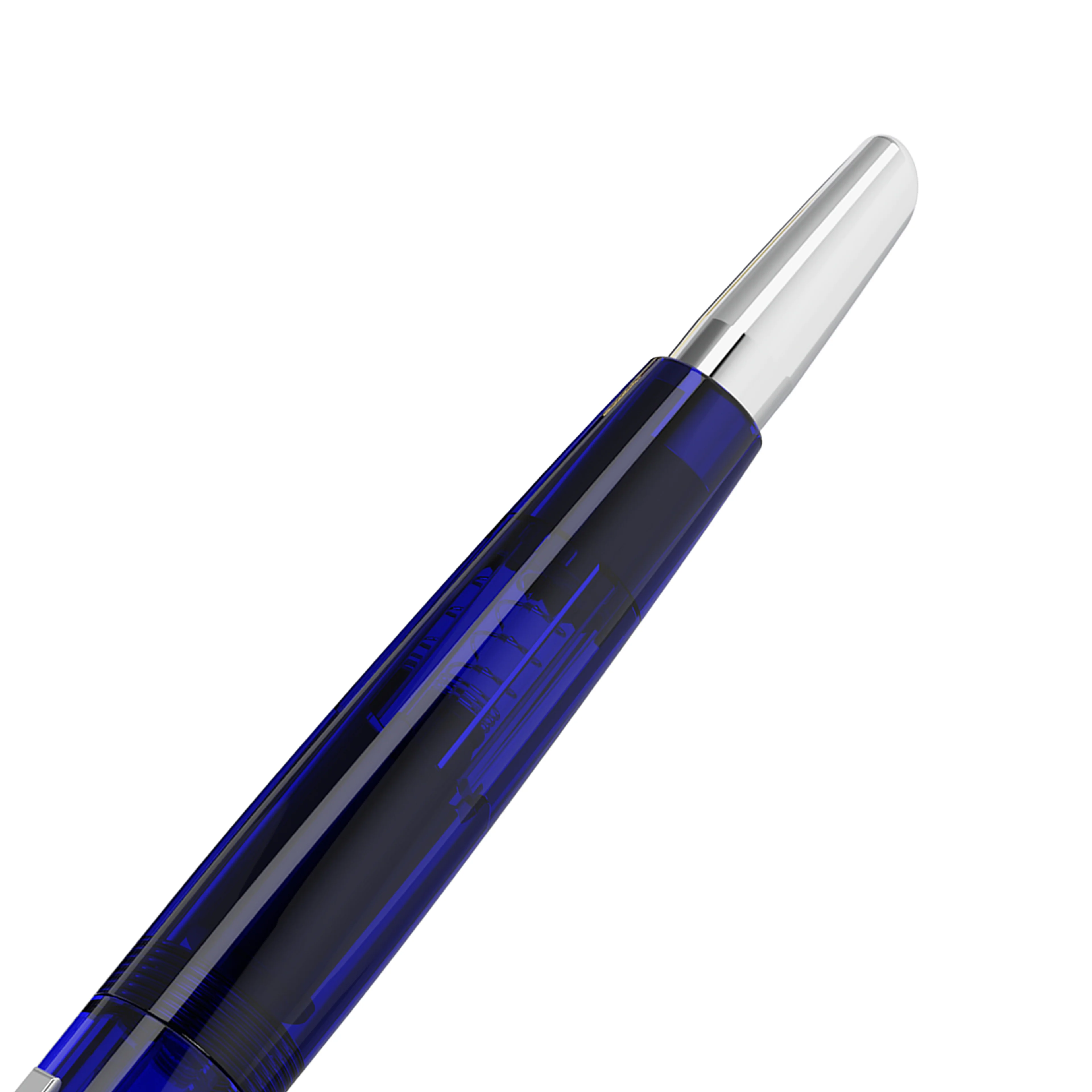 Endless Phantom Retractable Fountain Pen - Nebula Blue Chrome - Image 3