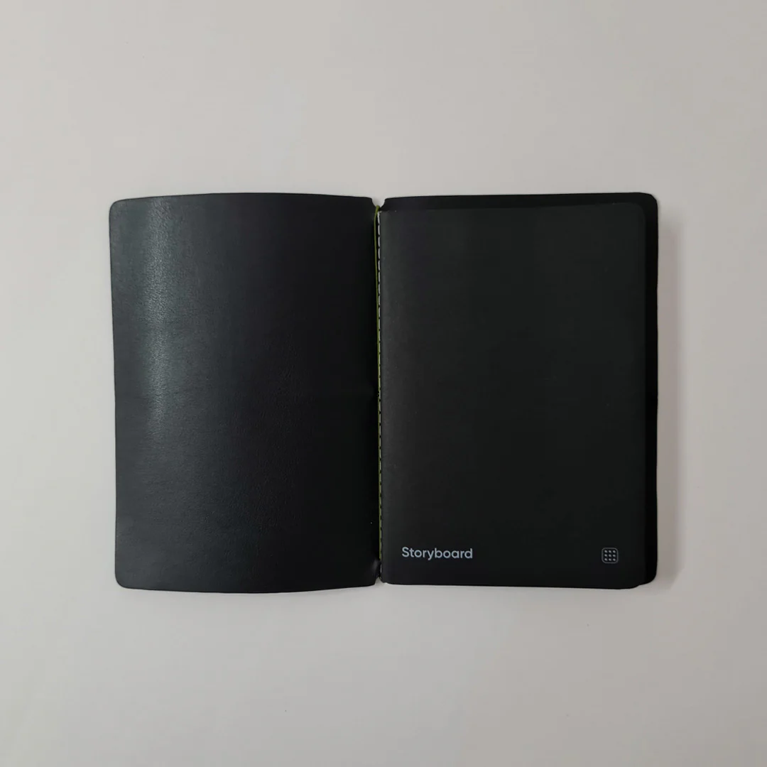Explorer - Refillable Cactus Leather Journal Regalia Paper - Black - Image 3