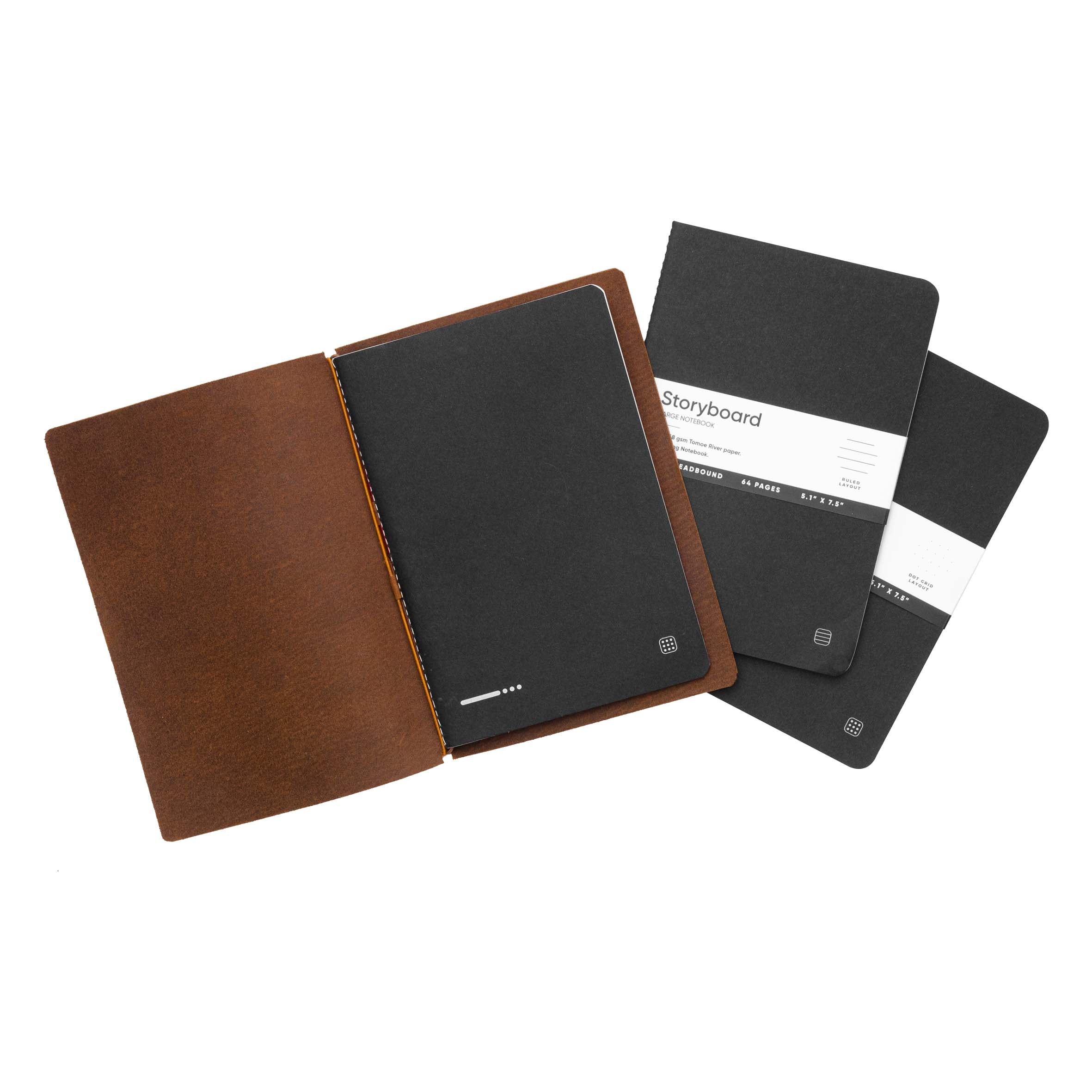 Explorer - Refillable Leather Journal Regalia Paper - Brown - Image 10