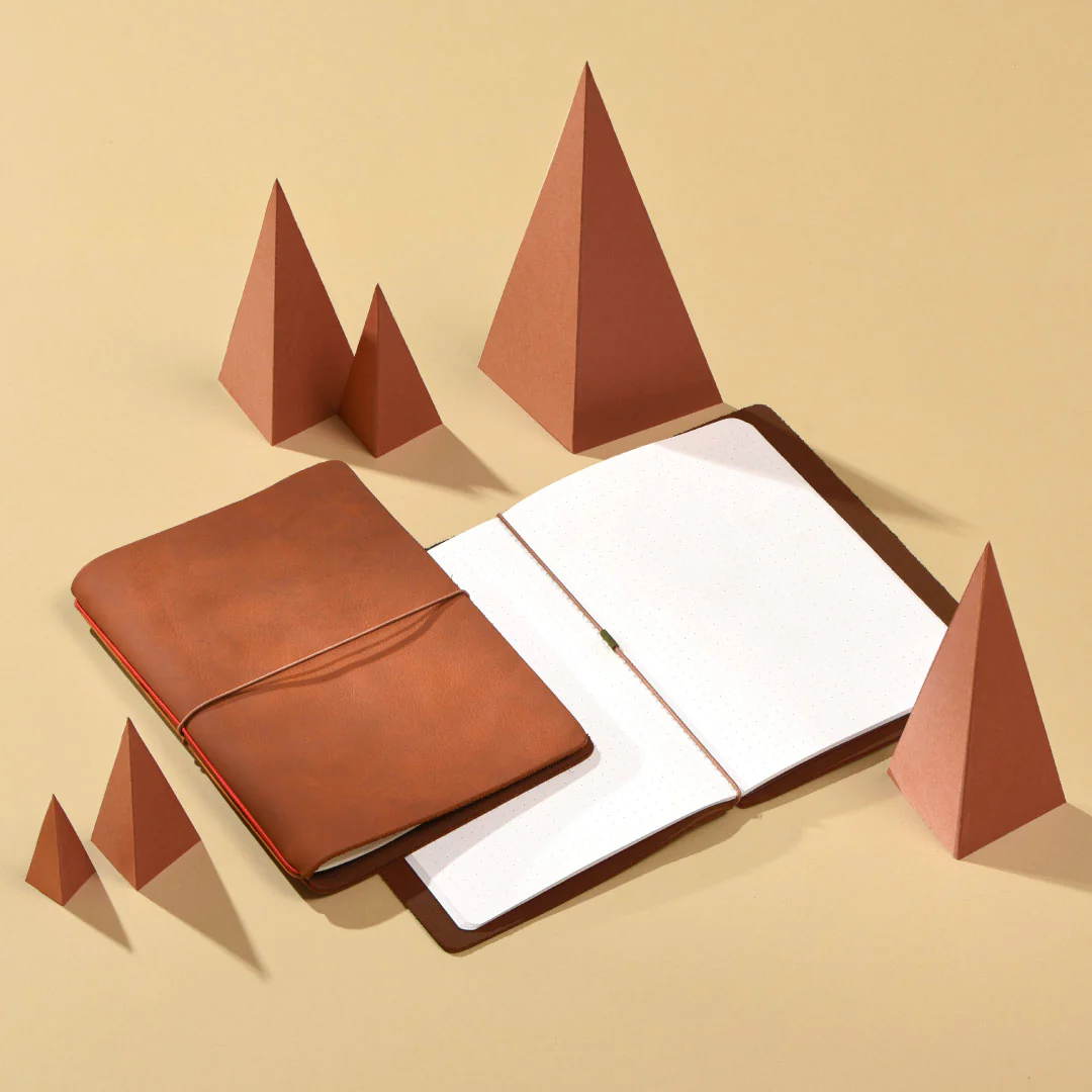 Explorer - Refillable Leather Journal Regalia Paper - Brown - Image 11