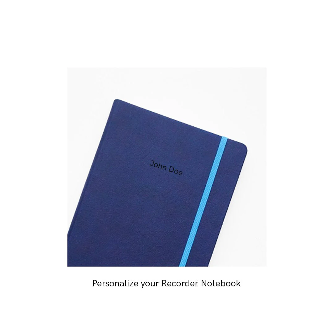 Recorder Notebook - Deep Ocean - Regalia Paper - A5 - Image 8
